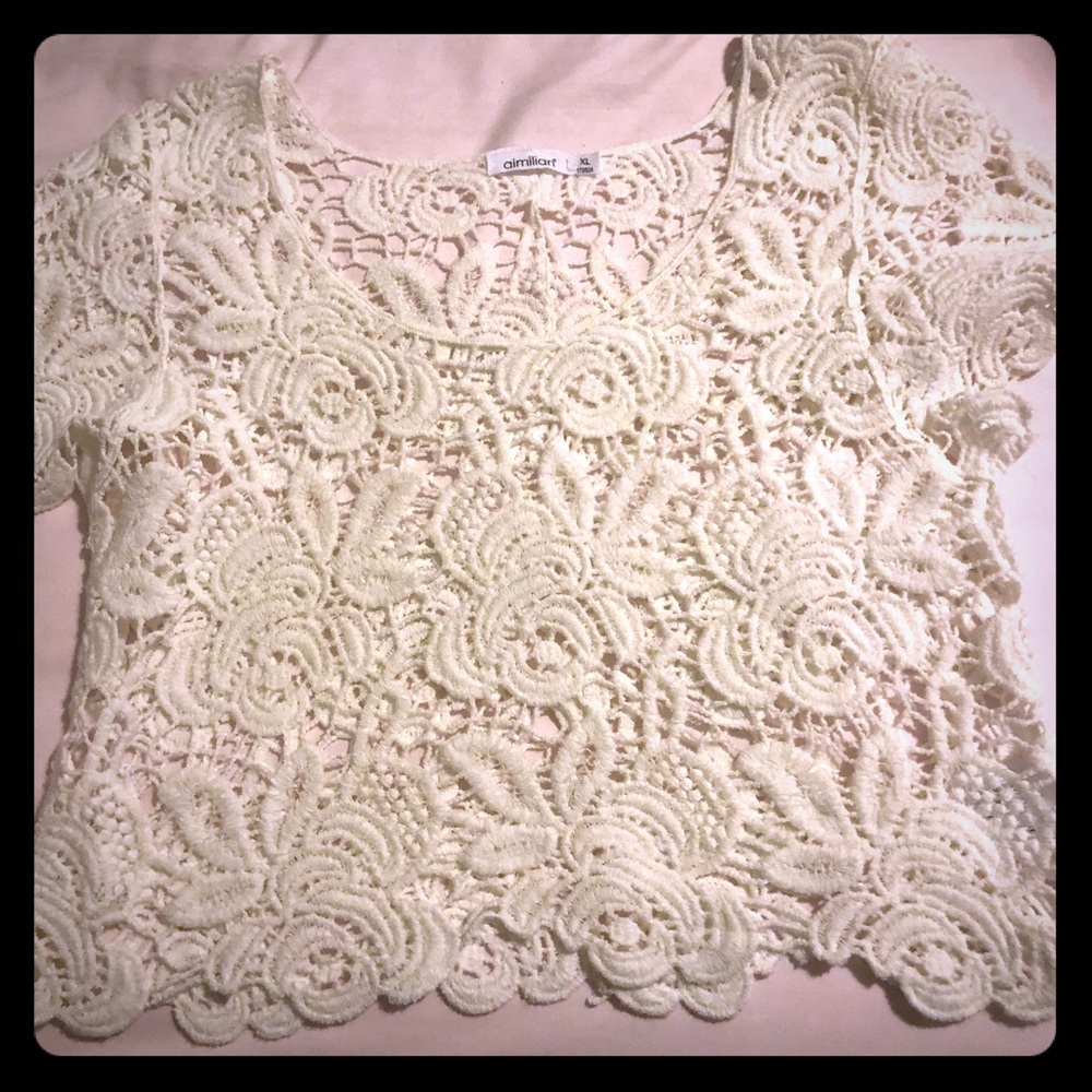 Lace crop top